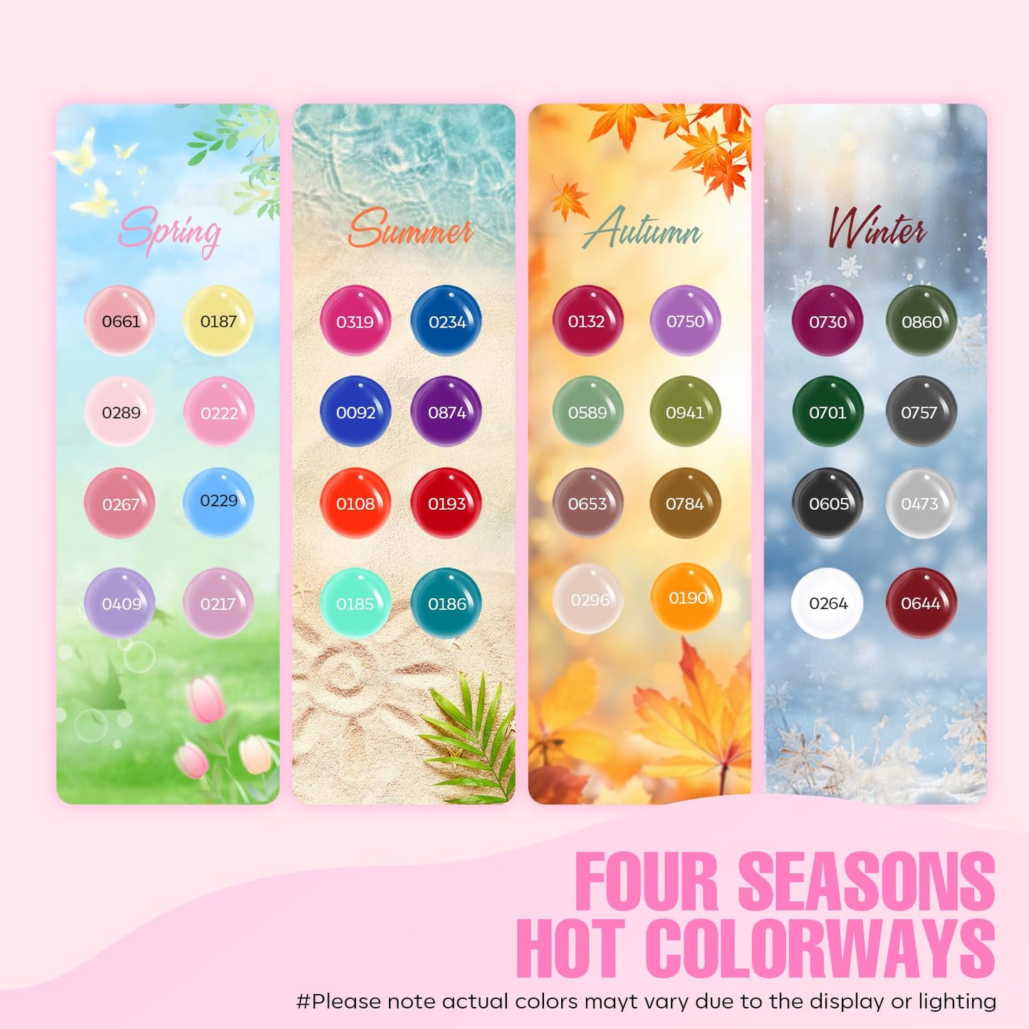 MEFA 60 Pcs Gel Nail Polish Kit with U V Light, 32 Colors Classic Popular Nail Kit Soak Off Nail Polish Gel Set with Matte/Glossy Base Top Coat Easter Decorations Manicure Tools Gifts for Women