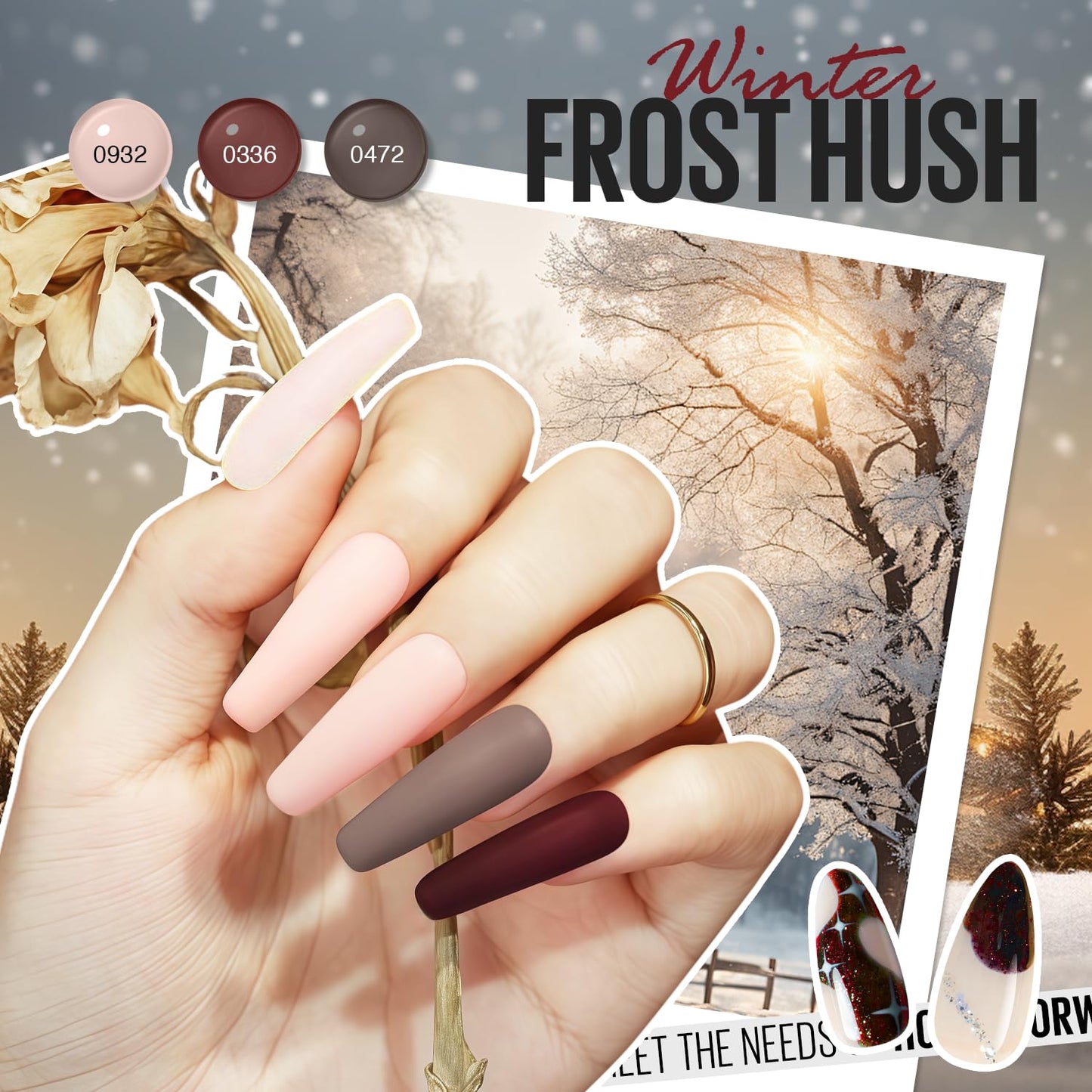 MEFA 46 Pcs Gel Nail Polish Set, 42 Colors All Seasons Nail Polish Set Colorful Begginer Kit with Base Coat & Glossy/Matte Top Coat, Gel Nail Art Manicure Salon DIY Gifts for Girls