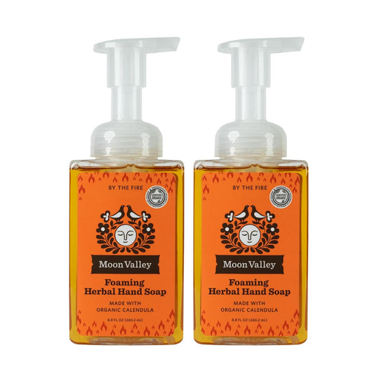 Moon Valley Herbal Foaming Hand Soap, Vegan (By the Fire, Recyclable Bottle)