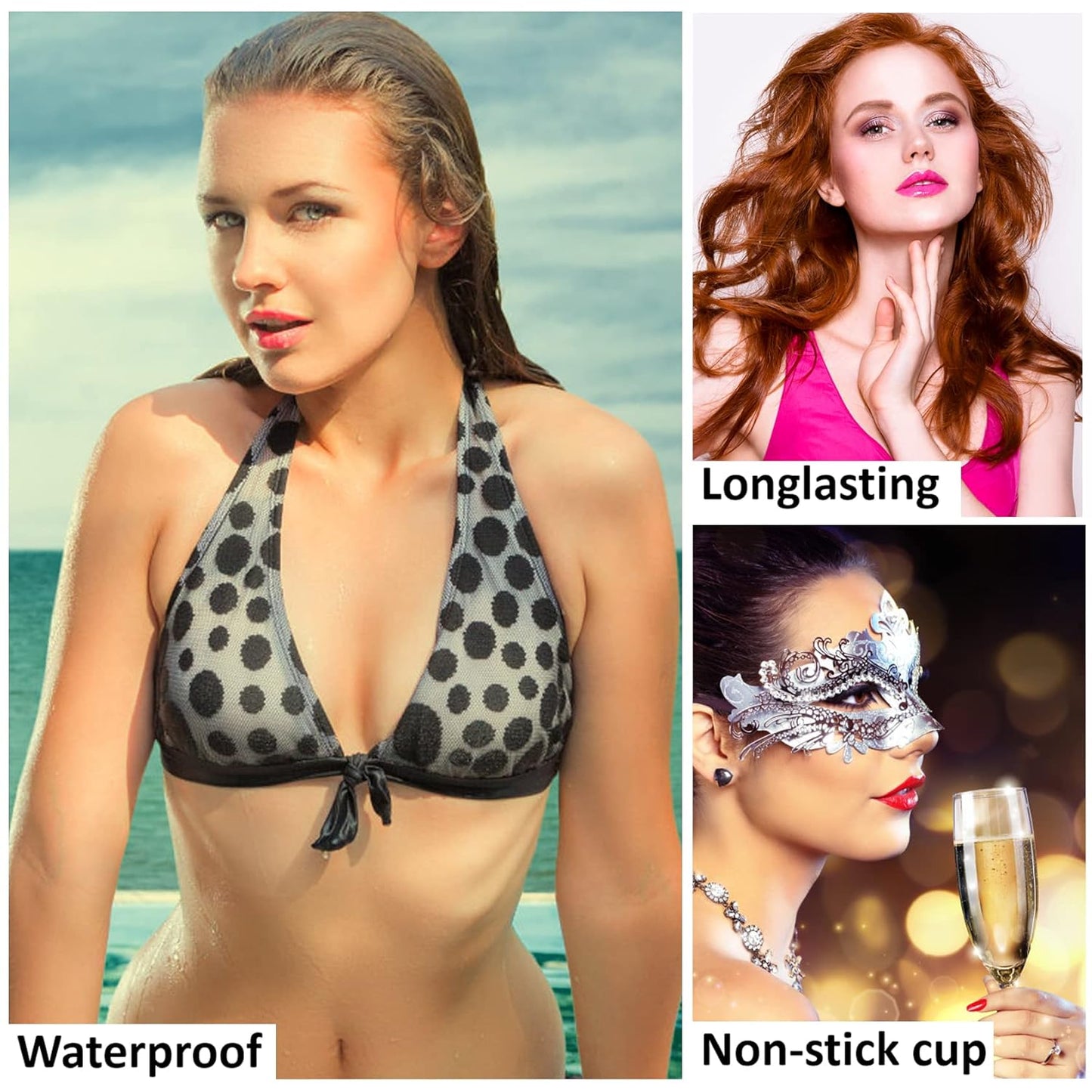 2 Pack Crystal Flower Jelly Lipstick,Magic Color Changing Lipstick,PH Clear Temperature Color Changing Lip Gloss,Lip Balm,Long Lasting Nourishing Moisturizing Lip Stick Set H