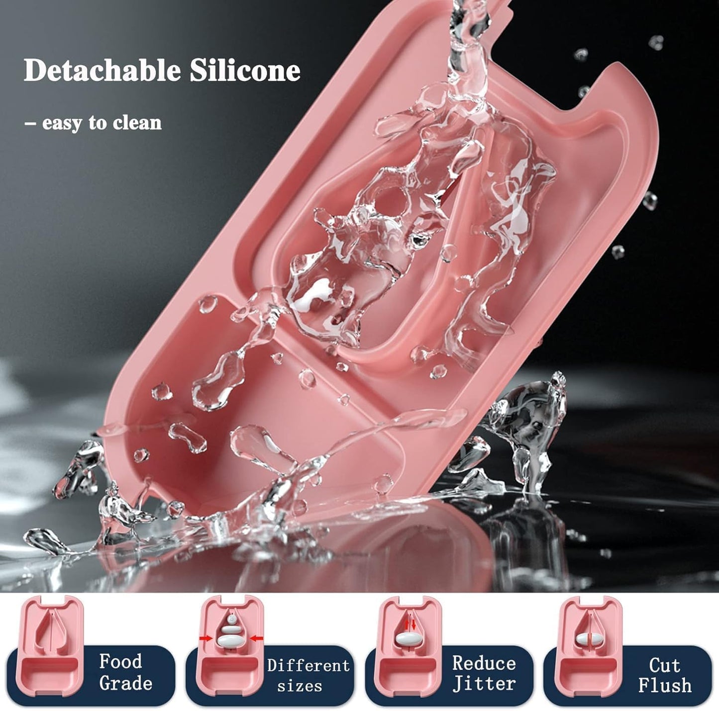 DUBSTAR Small Pill Cutter, Pill Cutter Splitter for Small and Tiny Pills, Portable Pretty Pill Cutters for Large Pills, Cuts Vitamins Tablets for Purse Pocket (Pill Cutter, Black)