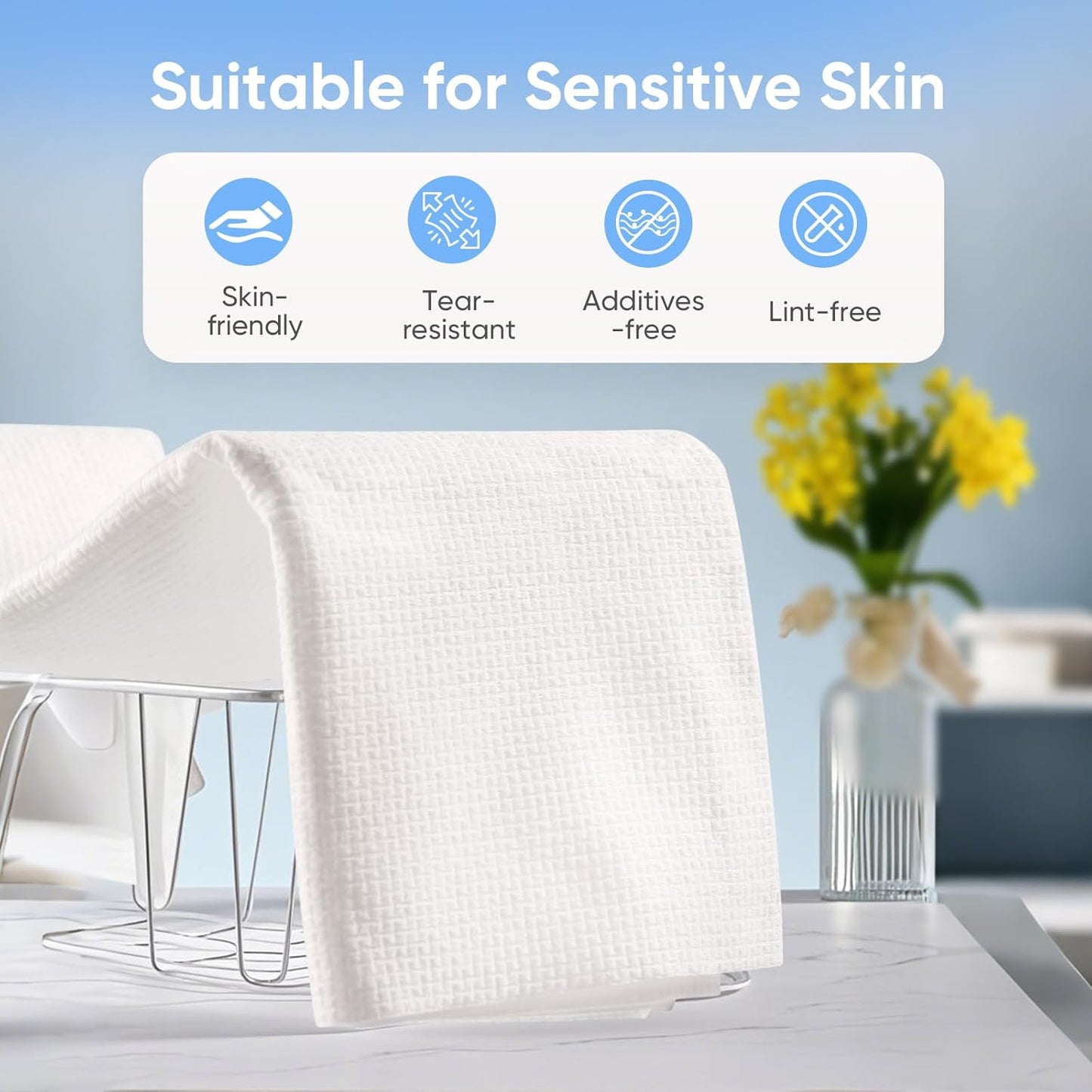 Disposable Bath Towel 6 Pack 56'' x 27.5'' Disposable Camping Towels for Travel, Durable Large Portable Towels for Camping Beach Swimming SPA, Individually Packed