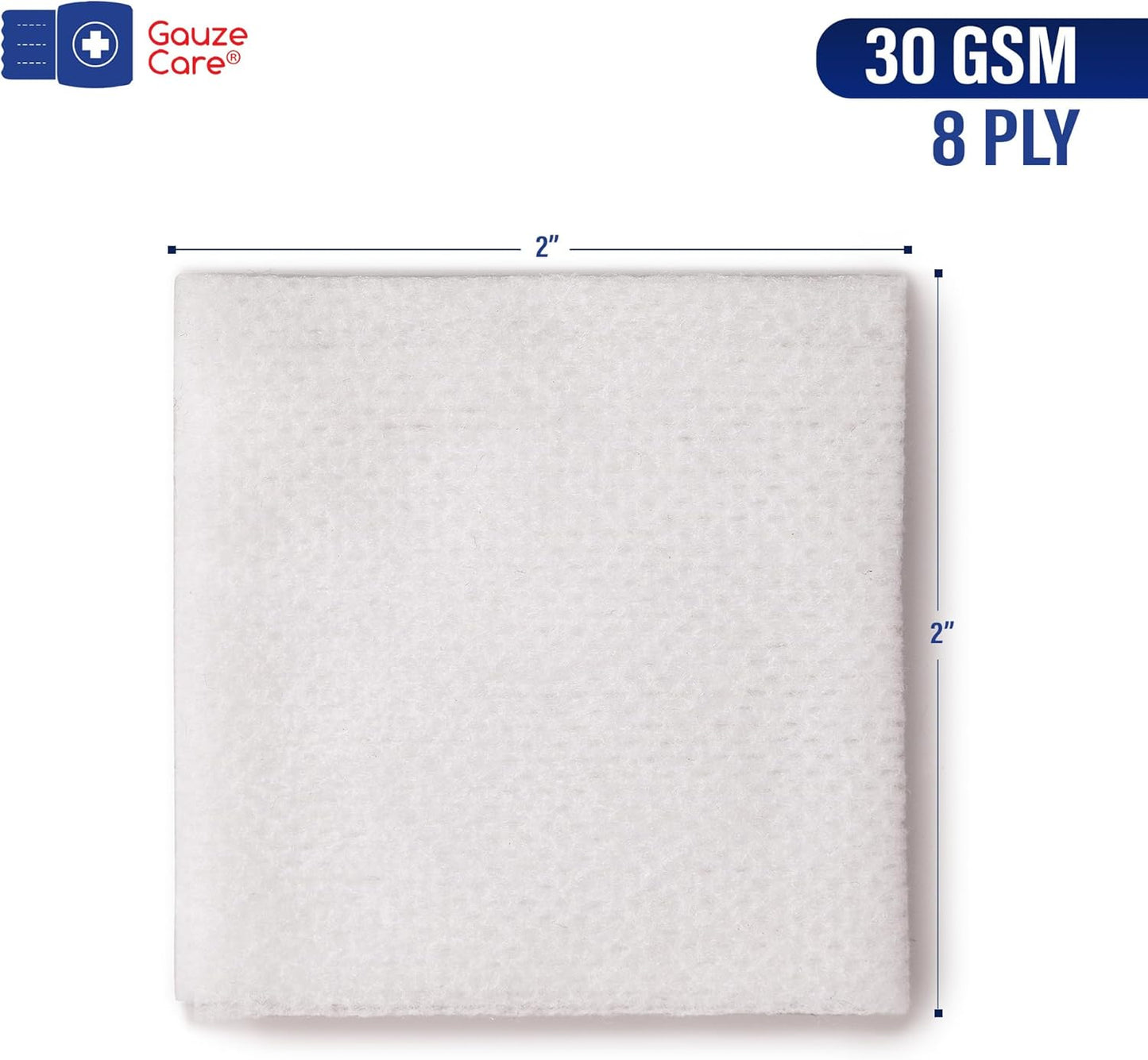 Non-Woven Sterile Gauze Pads 2x2 Pack of 100| 8 ply Gauze Sponges| Individually Packed 2x2 Gauze Pads sterile| Soft and lint-Free Medical Gauze Pads for Enhanced Absorption and First-Aid Wound Care
