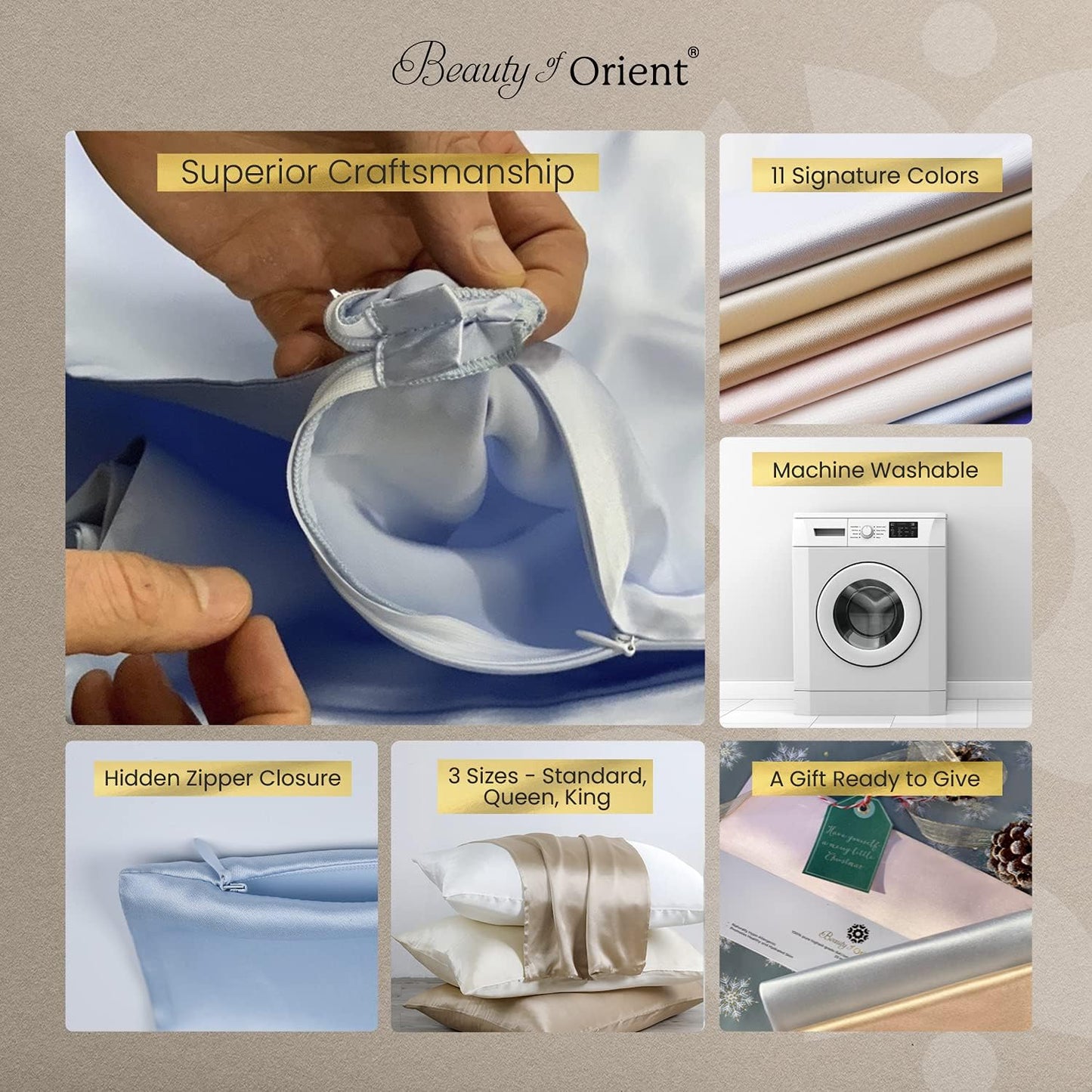 19 Momme Premium Mulberry Silk Pillowcase for Hair and Skin | Handcrafted Hypoallergenic & Anti-Acne 100% Silk Pillow Cases with Zipper | Queen - 20" x 30", Royal Navy