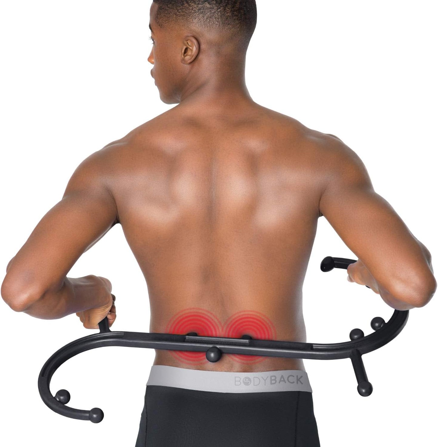 Body Back Buddy Headache Care Bundle: Buddy Classic Black 2.0 and AccuMassage Trigger Point Massage Tools, Neck Massager and Back Massagers, Massage Cane, Muscle Knot Remover (Black)