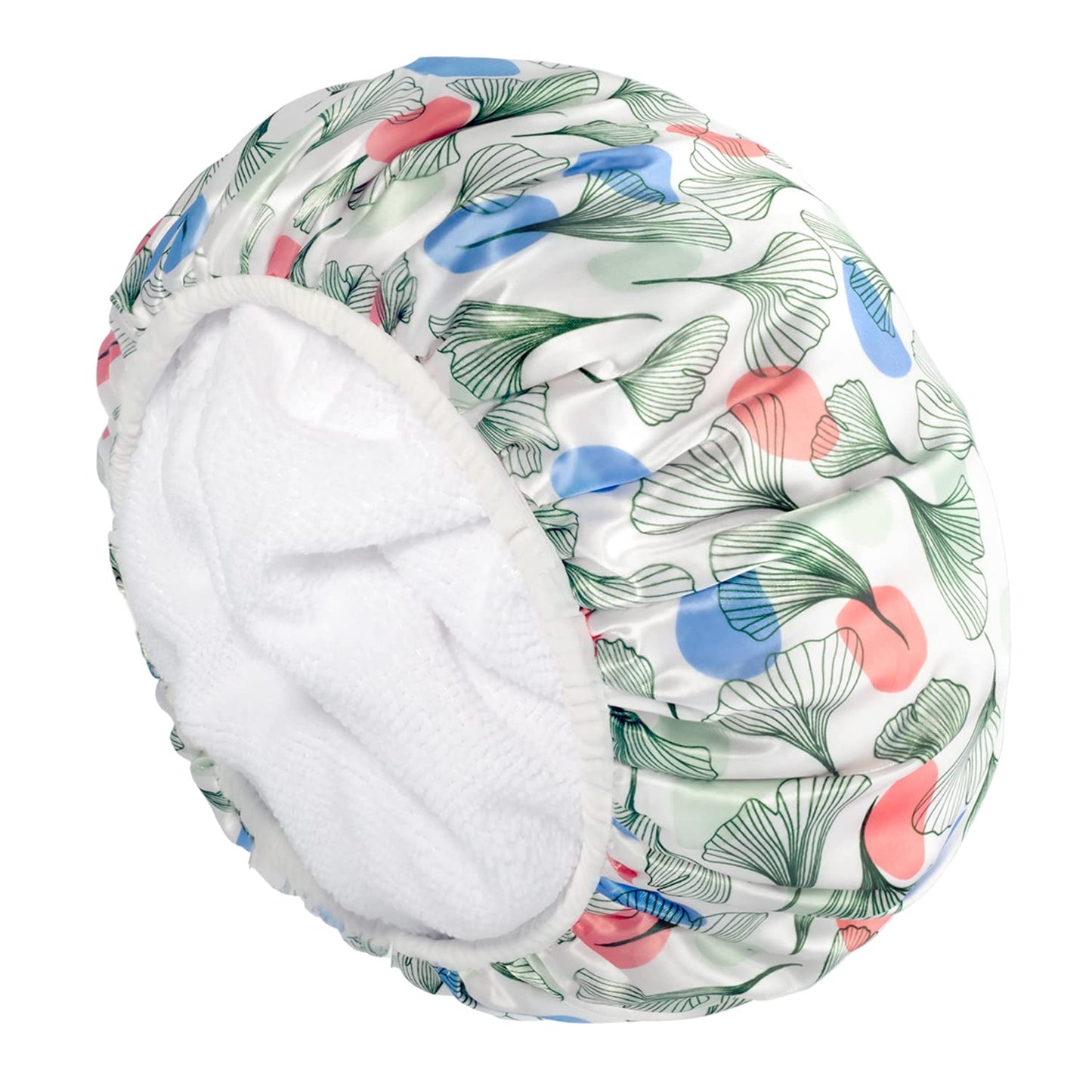 Shower Cap, Terry lined Reusable shower caps, Large Shower Cap for Women, Waterproof Hair cap Triple Layer Shower Caps for Long Thick Hair