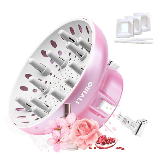 Universal Hair Diffuser “Super Sturdy” 1.7 Inch to 2.6 Inch for Natural Curly and Wavy Hair, Hair Dryer Attachment (Pink 2 Aroma Upgrade)