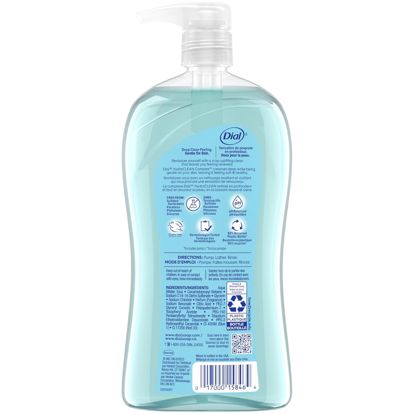 Dial Body Wash, Refresh & Renew Coconut Water, 32 fl oz