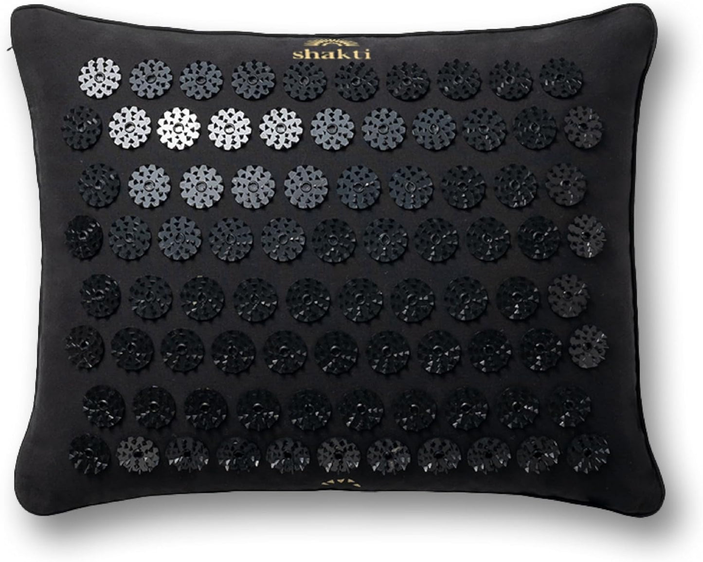 ShaktiMat Premium Acupressure Pillow, Original Intensity in Shakti Black, Massage Muscles, Aid Sleep & Unlock Inner Tension | Similar to Acupuncture, No Needles Required
