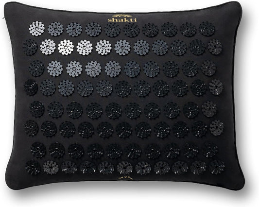 ShaktiMat Premium Acupressure Pillow, Original Intensity in Shakti Black, Massage Muscles, Aid Sleep & Unlock Inner Tension | Similar to Acupuncture, No Needles Required