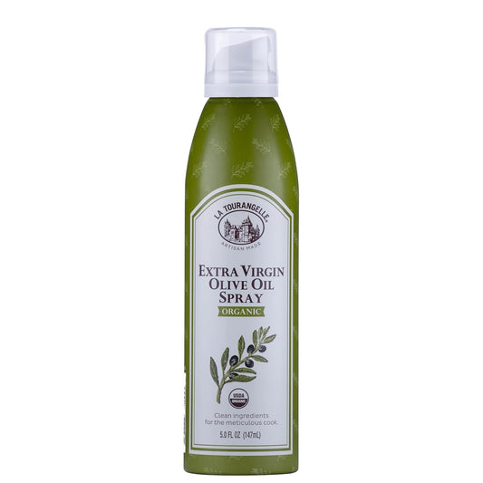 La Tourangelle, Organic Extra Virgin Olive Oil Spray, Cold-Pressed, All-Natural, Artisanal, Great for Cooking, Sauteing, Grilling, 5 Fl Oz