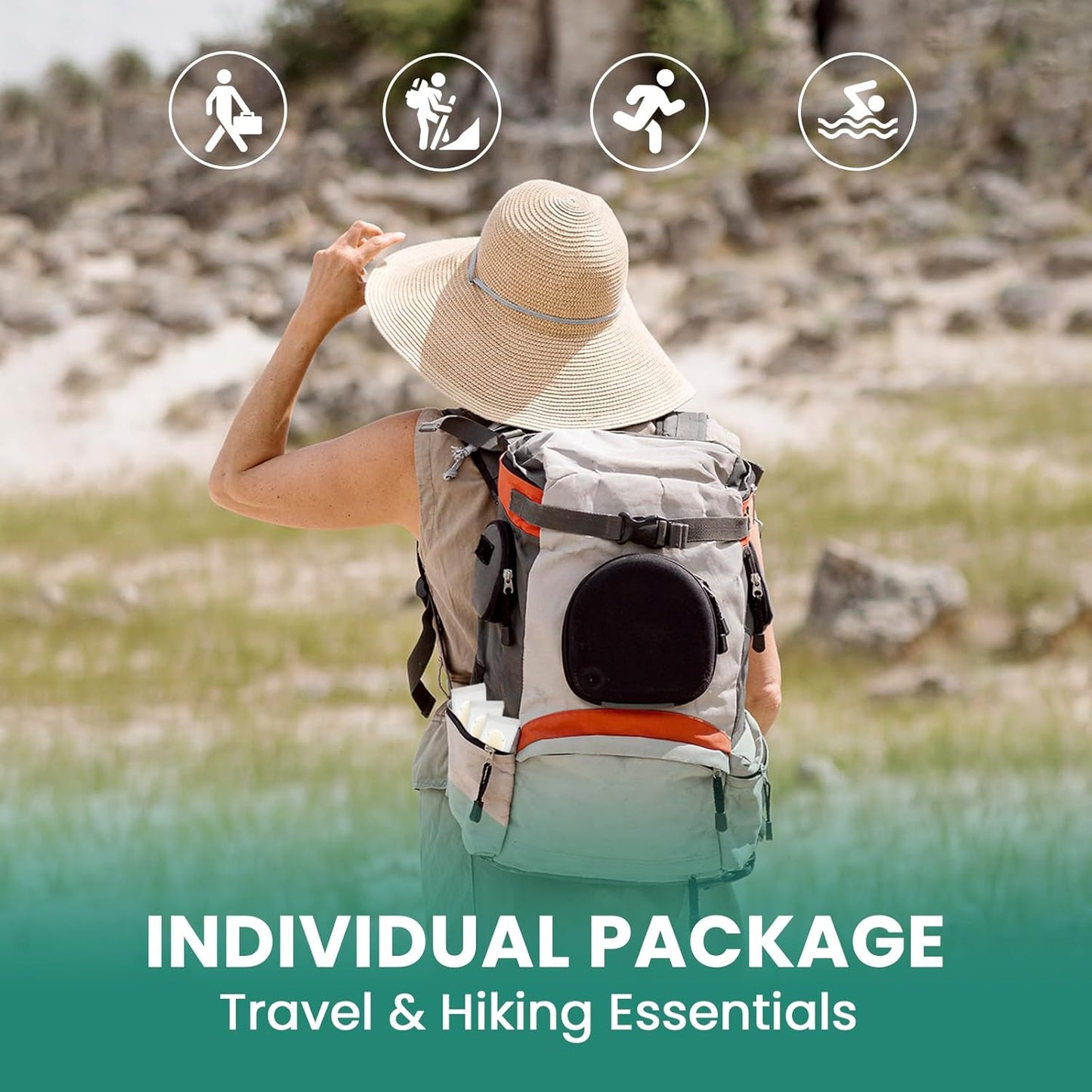 Welnove Gel Blister Bandage - 24 PCS Hydrocolloid Bandages for Prevention & Recovery, Blister Cushions for Heel, Toes & Foot, Blister Bandages for High Heels, Sandals, Wedding, Party (Heel Pack)