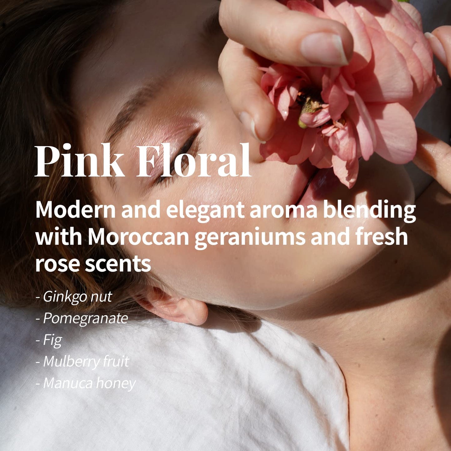 PLU Korean Walnut Body Scrub Pink Floral with Manuka Honey - Exfoliating & Moisturizing & Firming Glow - for Acne, Cellulite, Stretch Marks, Spider Veins, Fresh & Elegance Rose Scent 6.76 oz.