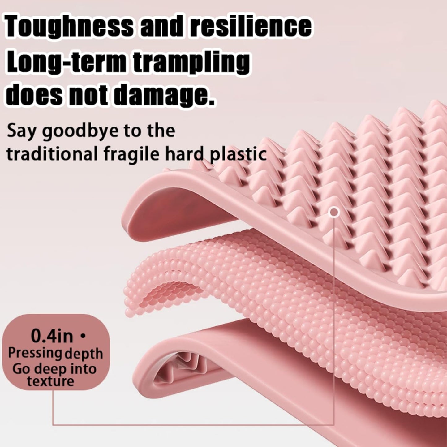 LmlJoo Silicone Cushion Portable Foot Reflexology Pad Foldable Foot Massage Mat Pressure Point Massage Mat Anti-Fatigue Standing Desk Standing Pad Relieves Foot Pain