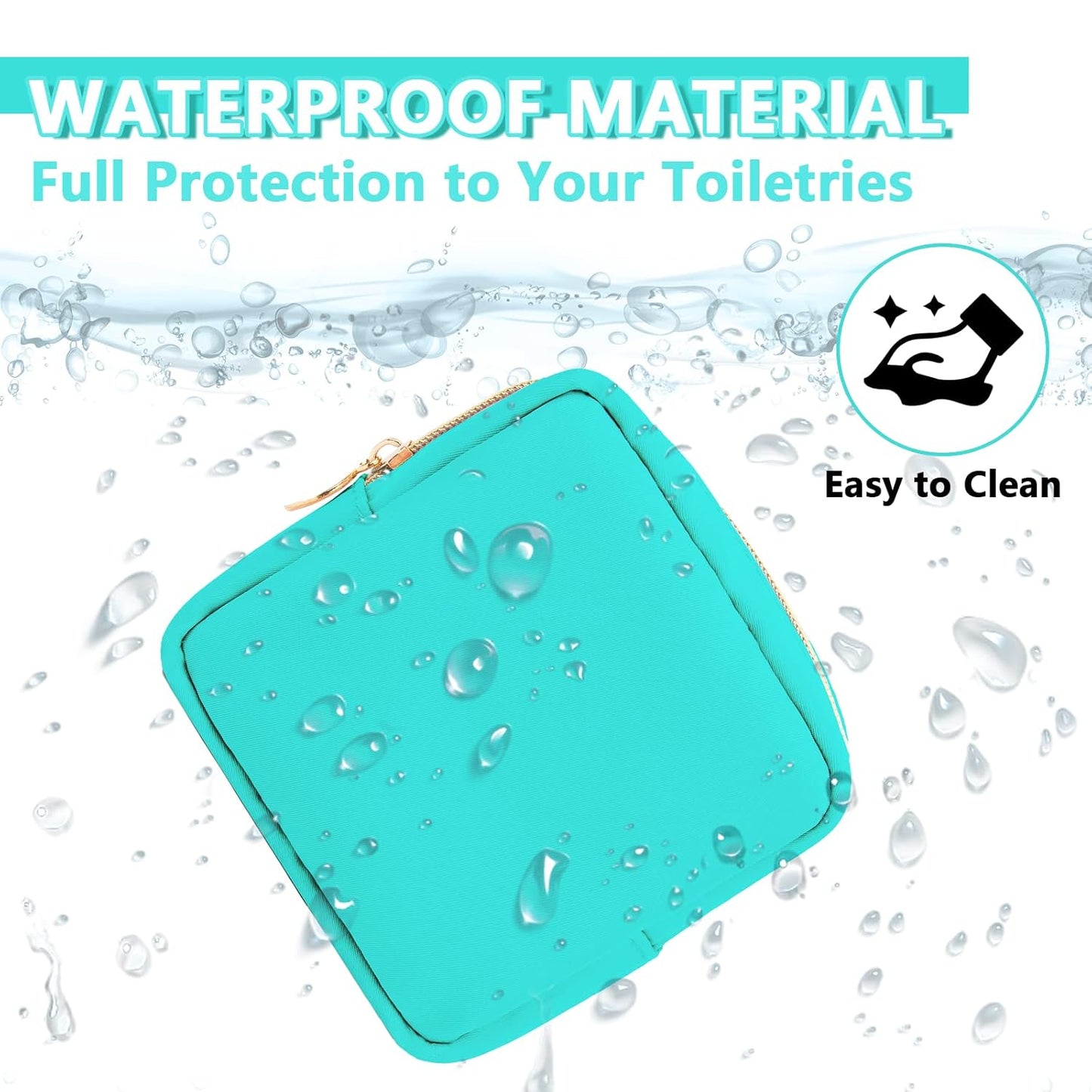 Mini Makeup Pouch for Purse, Small Cosmetic Bag Pouch Nylon Travel Toiletry Organizers Bag for Women Girls, Cute Zipper Coin Purse Preppy Storage Purse for School Work(Mini-Cotton Candy)