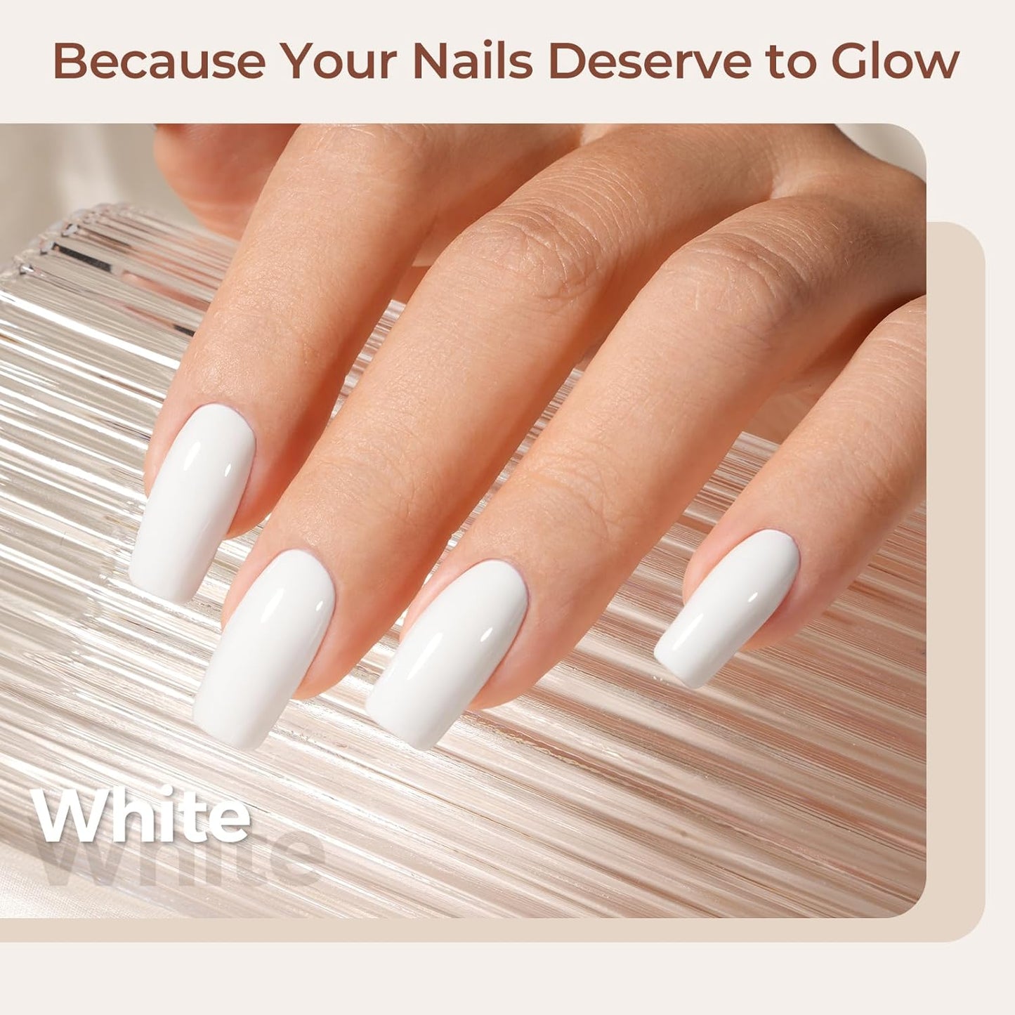 AILLSA White Gel Nail Polish French Nude Gel Polish Long Lasting Extre White Wedding Jelly Gel Polishs Soak Off U V Gel Polish Winter Nail Art at Home 0.51 Fl Oz