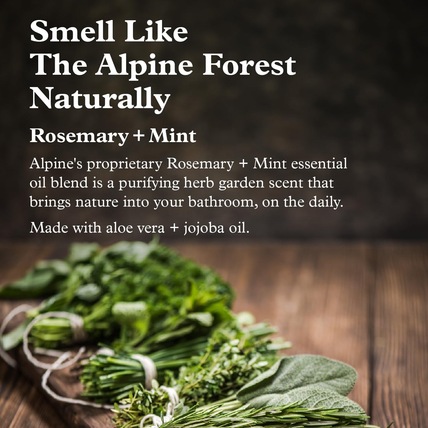 Alpine Provisions Earthy Rosemary + Mint Body Wash – Nutrient-Rich with Chamomile & White Tea Extracts – Vegan, Sulfate-Free, Plastic-Free Packaging – 16.9 fl oz - Natural and Moisturizing Body Wash