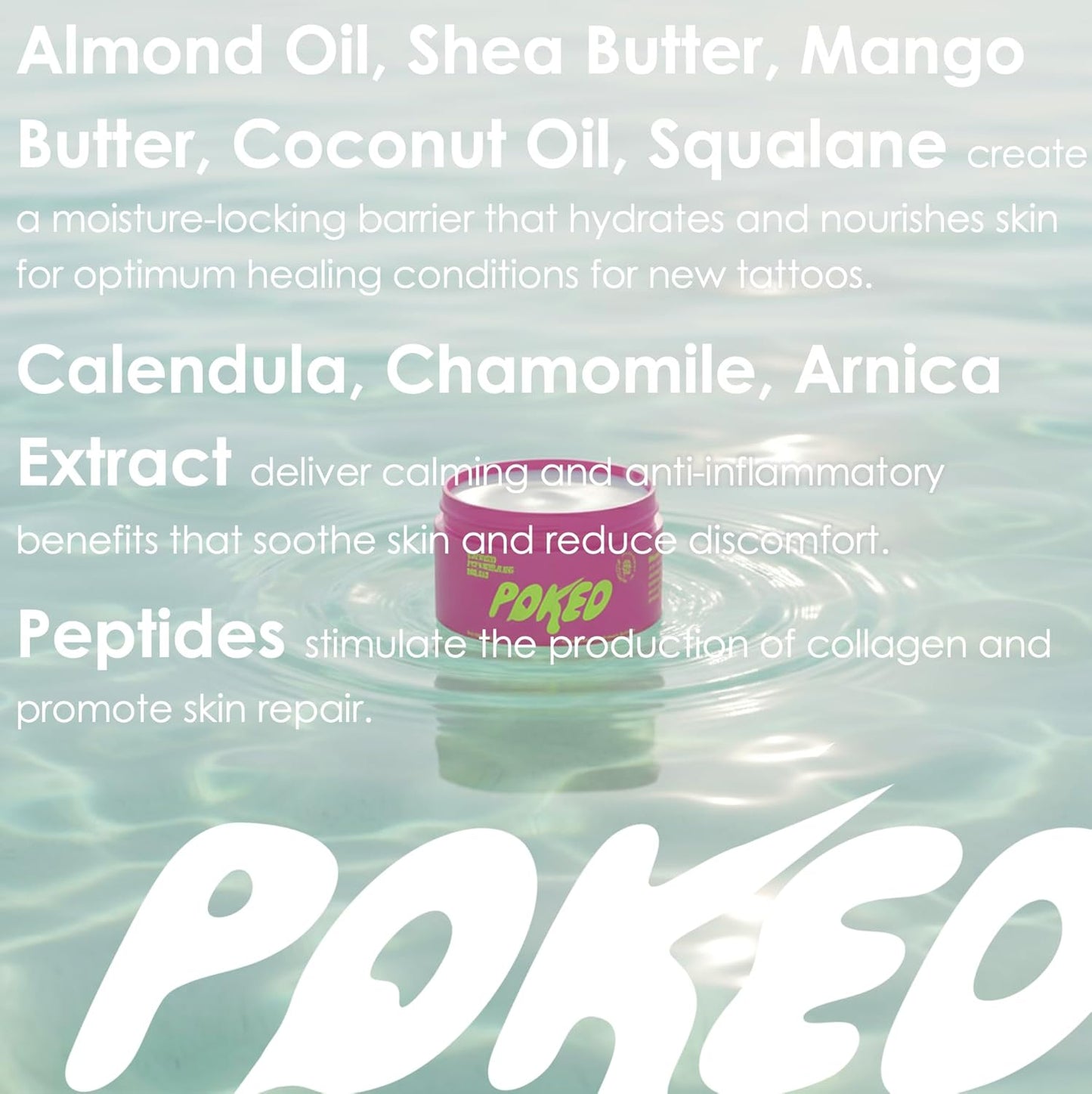 Tattoo Aftercare Balm with Soothing Botanicals and Powered by Peptides (3.5 Oz)