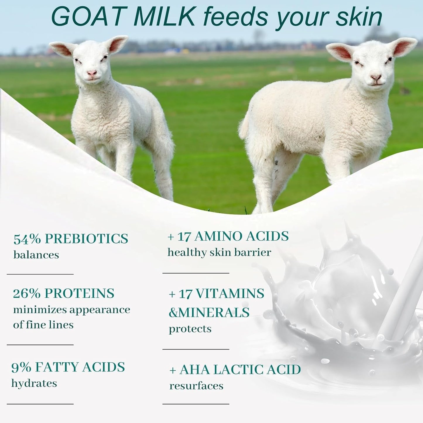 3 Pack Goat Milk & Oatmeal Soap Bars, Handmade Cold-Processed Body Wash Bar Soften & Moisturizing Skin, Organic Oats Gentle Exfoliating for Sensitive Skin