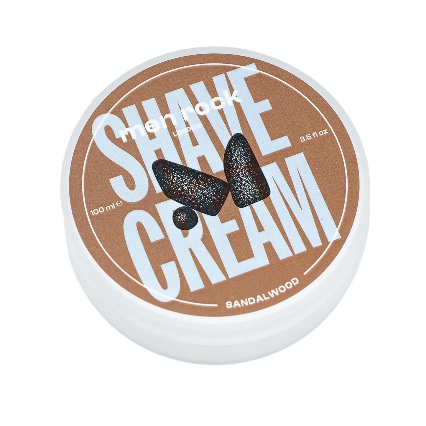 Men Rock The Life Shaver Essential Shaving Kit - Sandalwood - Beard Care Kit for Men - Shaving Cream, Synthetic Brush - Mens Face Care - 3 Pc