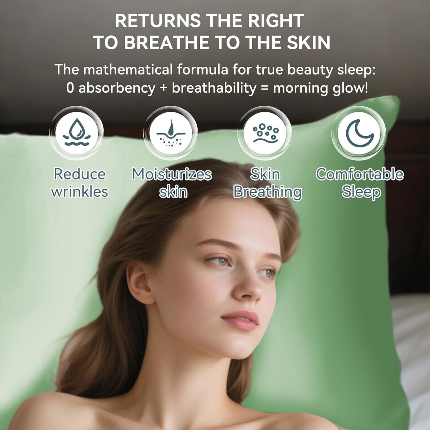 Tyfitb Satin Pillowcase Set for Hair & Skin Care – Cooling, Hypoallergenic, Anti-Frizz, Wrinkle-Free – Soft, Luxurious Pillowcases with Envelope Closure – 2-Pack, King Size 20x36, Gift-Ready