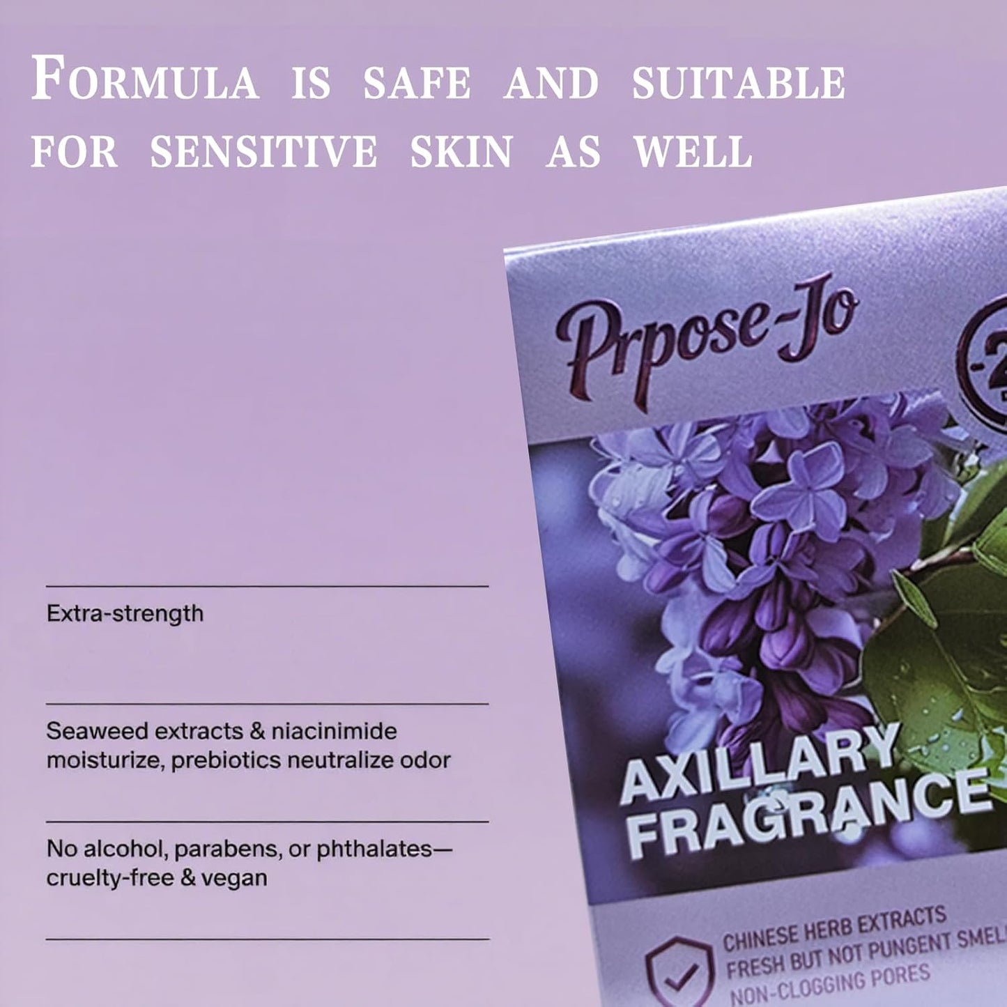 Natural Deodorant - Irritant-Free Formula Suitable for All Skin Types 21-Day Long-Lasting Freshness with Refreshing Scent