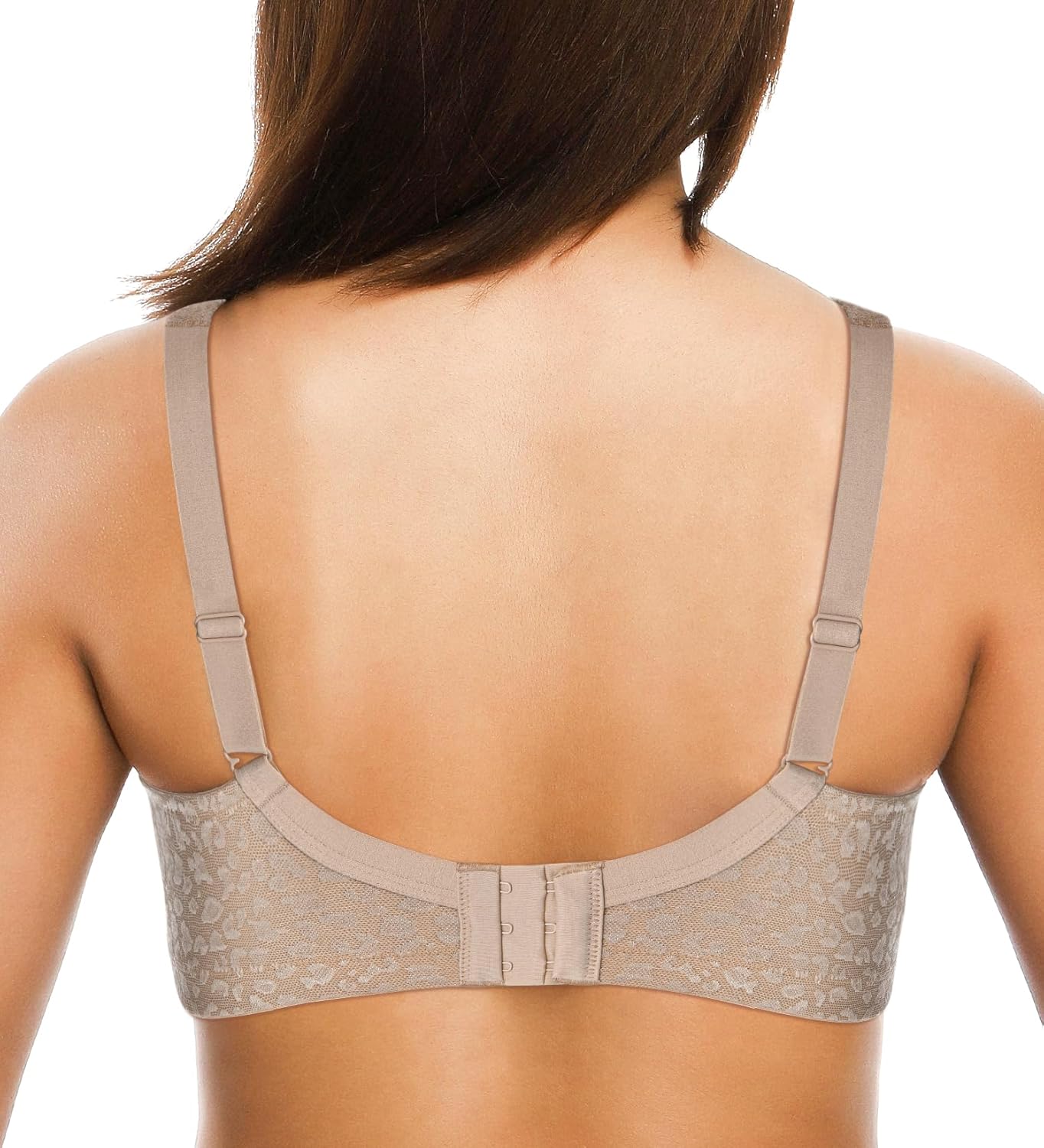 ZeroBound Women's Minimizer Bras Comfort Cushion Strap Wirefree Full Coverage Large Bust Non-Padded Bra