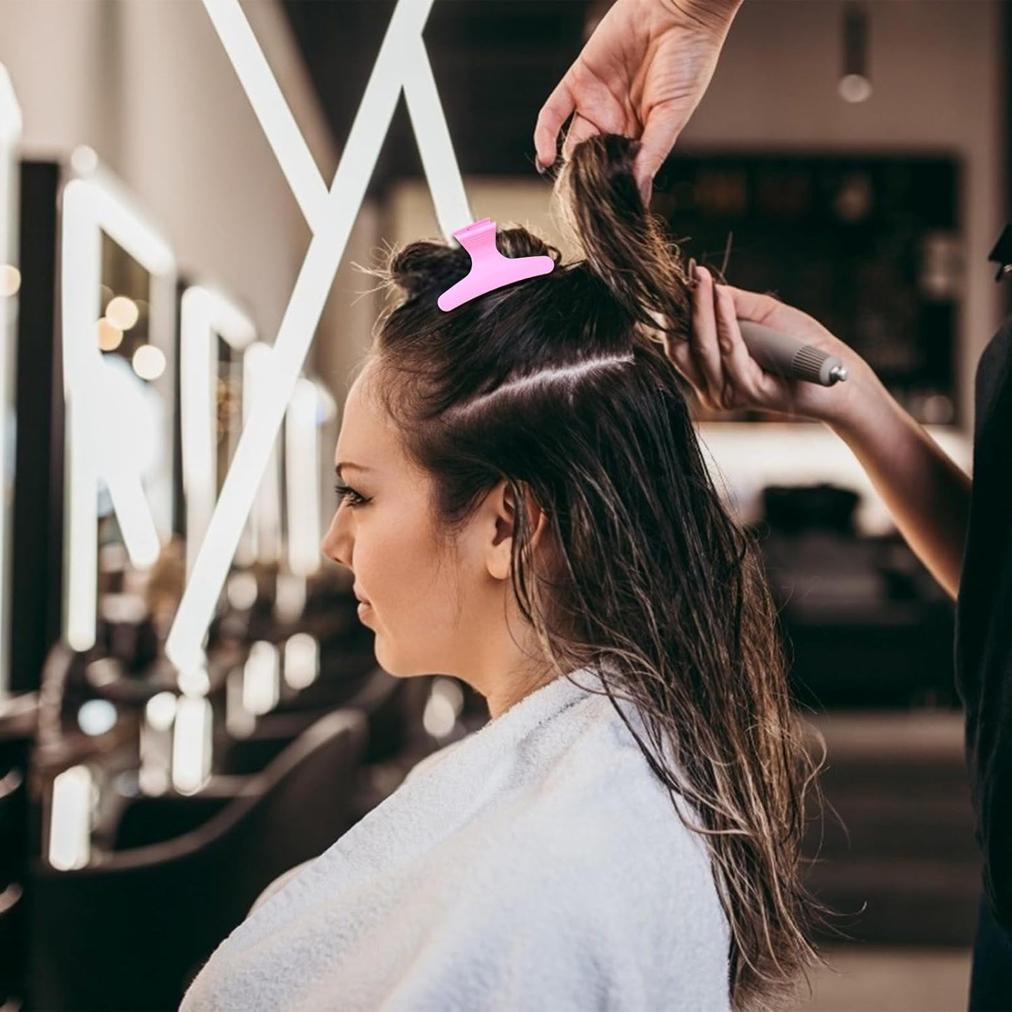 Ondder Butterfly Hair Claw Clips for Styling & Sectioning - Pro Hair Clamp Clips for Makeup, Cutting & Coloring - Hair Accessories for Women & Girls