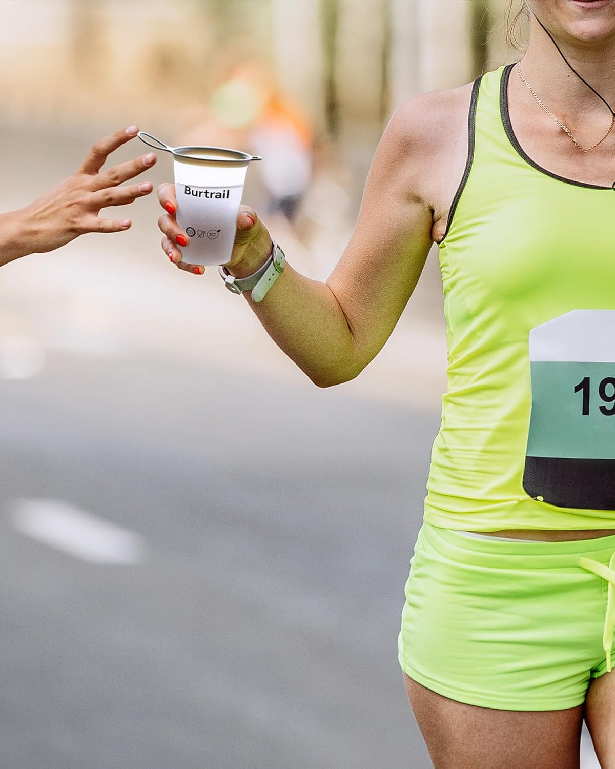 Collapsible Running Water Cup,Ultralight Reusable Cup Running for Ultramarathon,Ultrarunning,Backpacking,Camping-BPA Free,200 ml/6.8 oz-2Pack,White