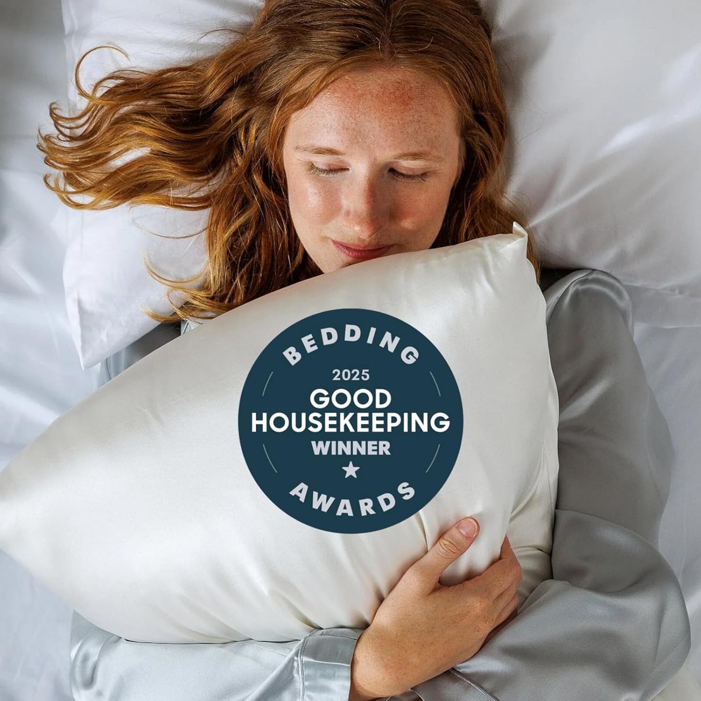 Fishers Finery 30mm 100% Pure Mulberry Silk Pillowcase, Quality Tested (Taupe Stripe, King)