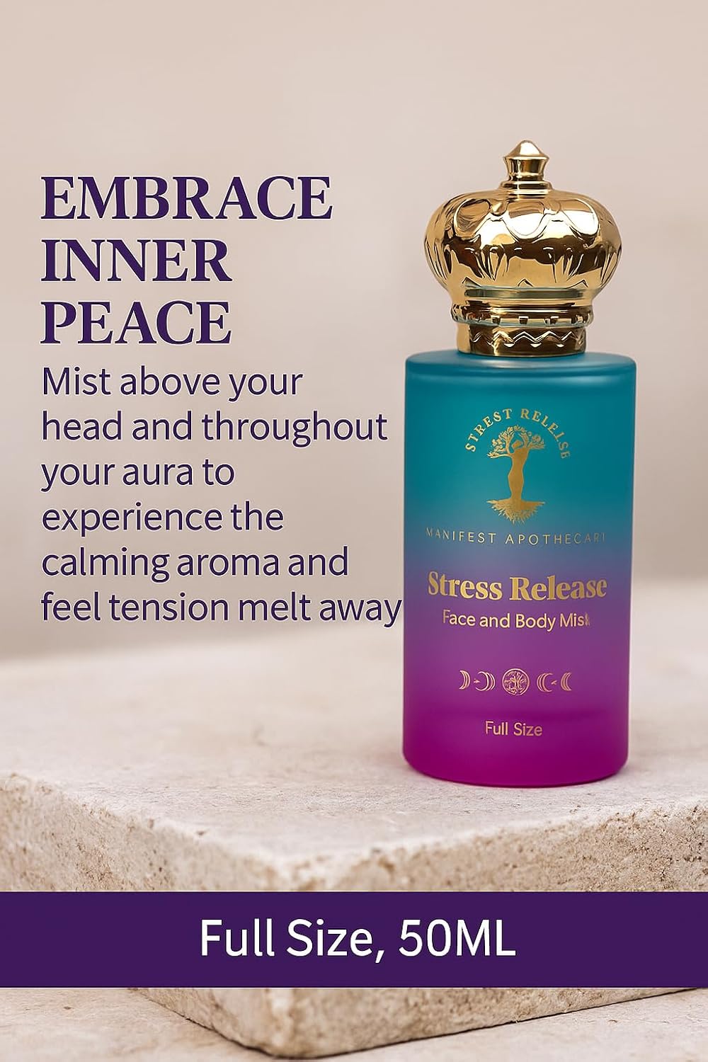 Stress Release Face and Body Mist- Full Size, 50ML