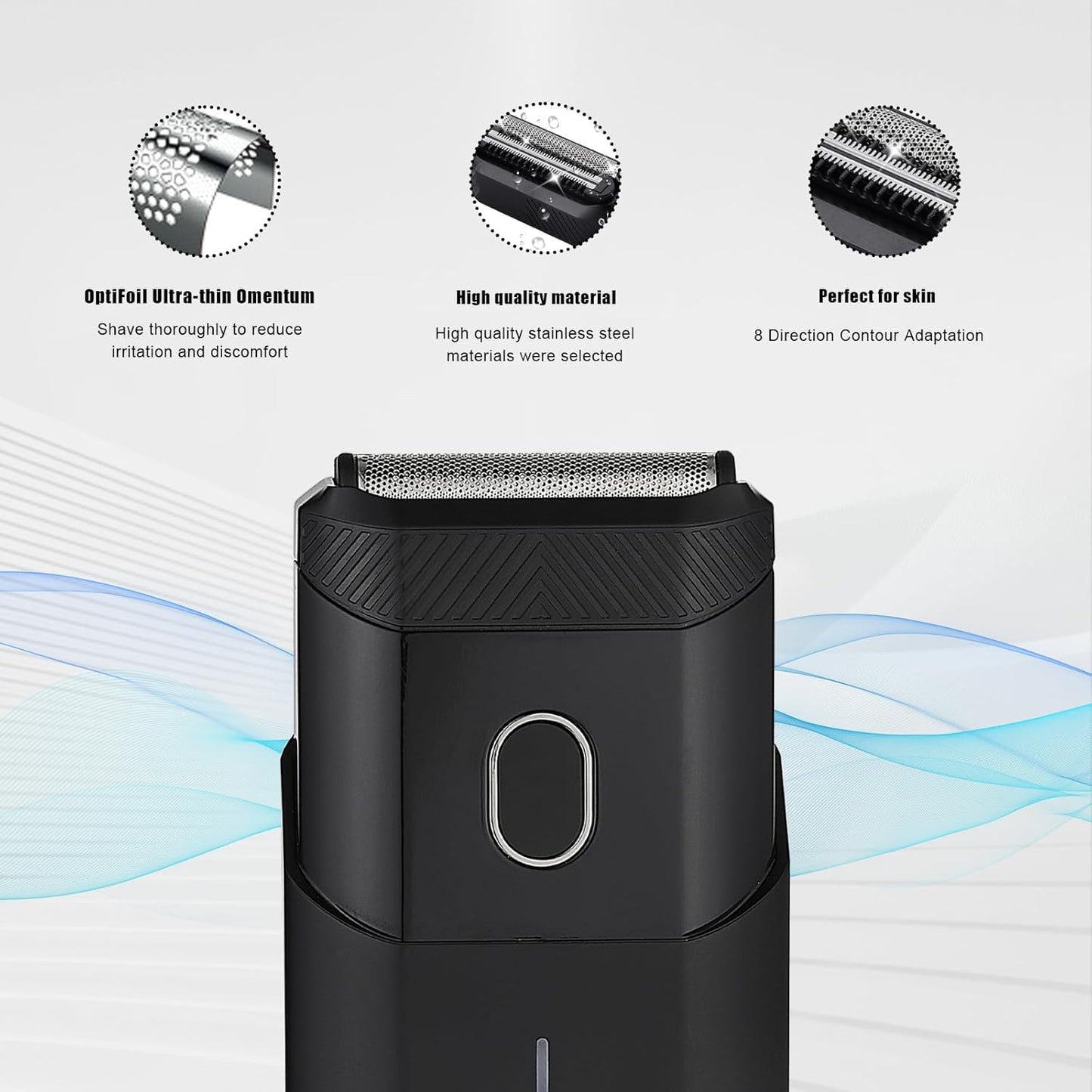 Shaver Replacement Blades compatible with Manscaped The Handyman Razor Blades for Portable Men’s Travel Facial Shaver Hair Groomer (3PACK)