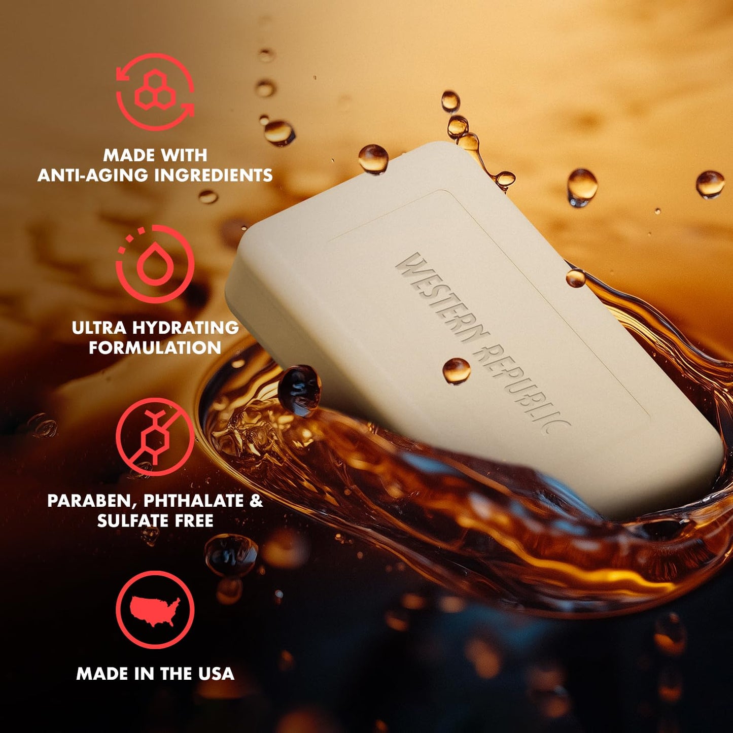 Hyper Foaming Soap Bar | Tropic Rum & Nautical Sea Salt | Ultra-Lathering Bar Soap for Men with Hydrating & Anti-Aging Ingredients | (2 Pack) | Made in USA