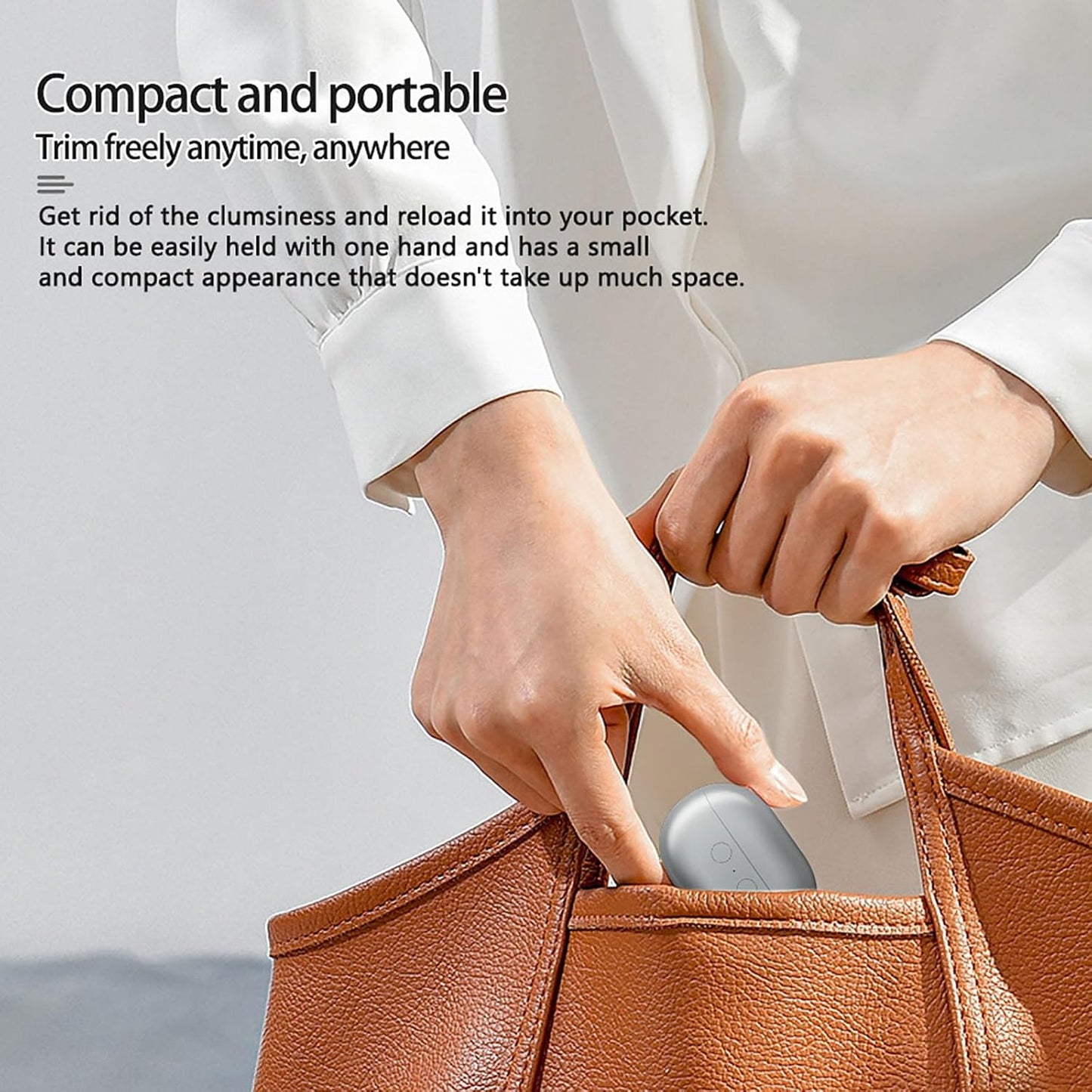 Imwing Easyclip, Imwing Nail Clipper, Vueeze Easy Clip Electric Nail Clipper & Polisher 2-in-1 with LED Light - Safe Toe & Fingernail Trimmer for Seniors, Adults, Kids, Baby (Gray)