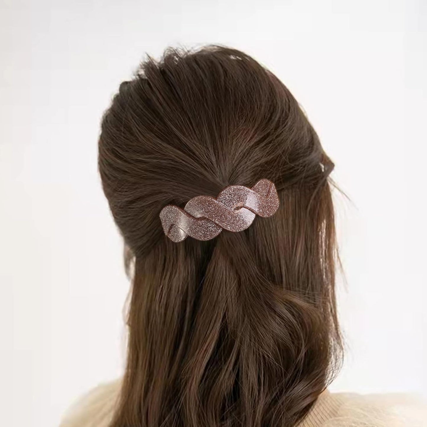 Large Hair Barrettes for Women Beautiful Lines Simple Retro Classic Snap French Hair Clips Fashion Hair Accessories for Women Thick Hair 3 Pcs