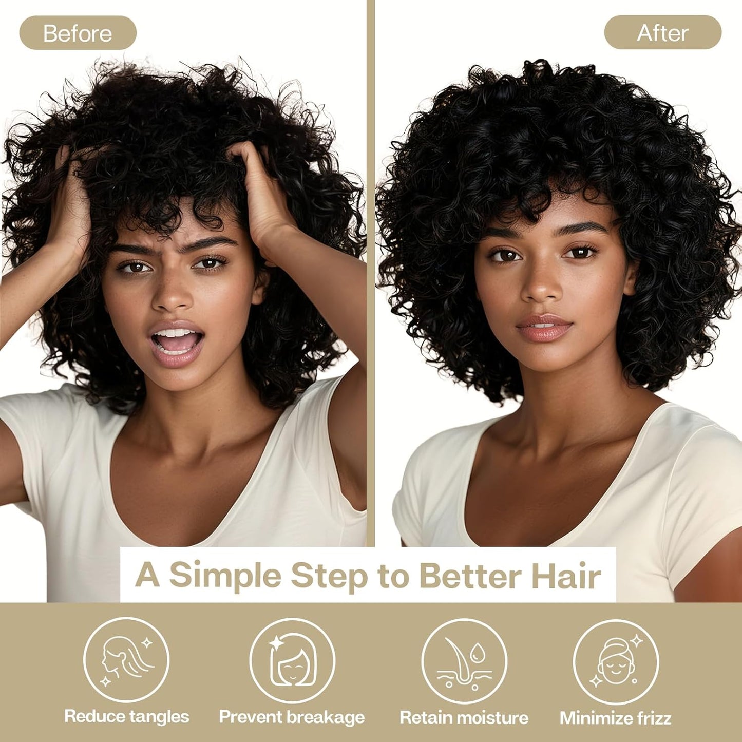 MR&HM Satin Pillowcase for Hair and Skin, Silk Satin Pillowcase 2 Pack, King Size Pillow Cases Set of 2, Silky Pillow Cover with Envelope Closure (20x40, Taupe)