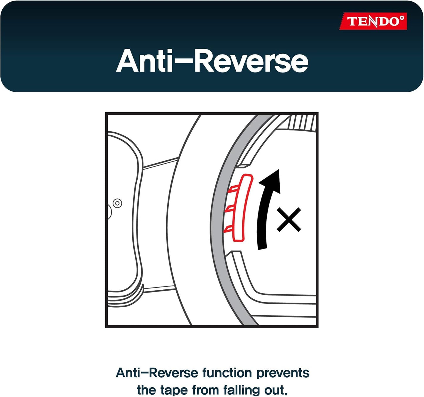 SJ-50M Navy | TENDO Basic Line | Smart Packing Tape Dispenser, Easy Cut Tape Gun, for 45~50mm Tape Width and 3" Tape core
