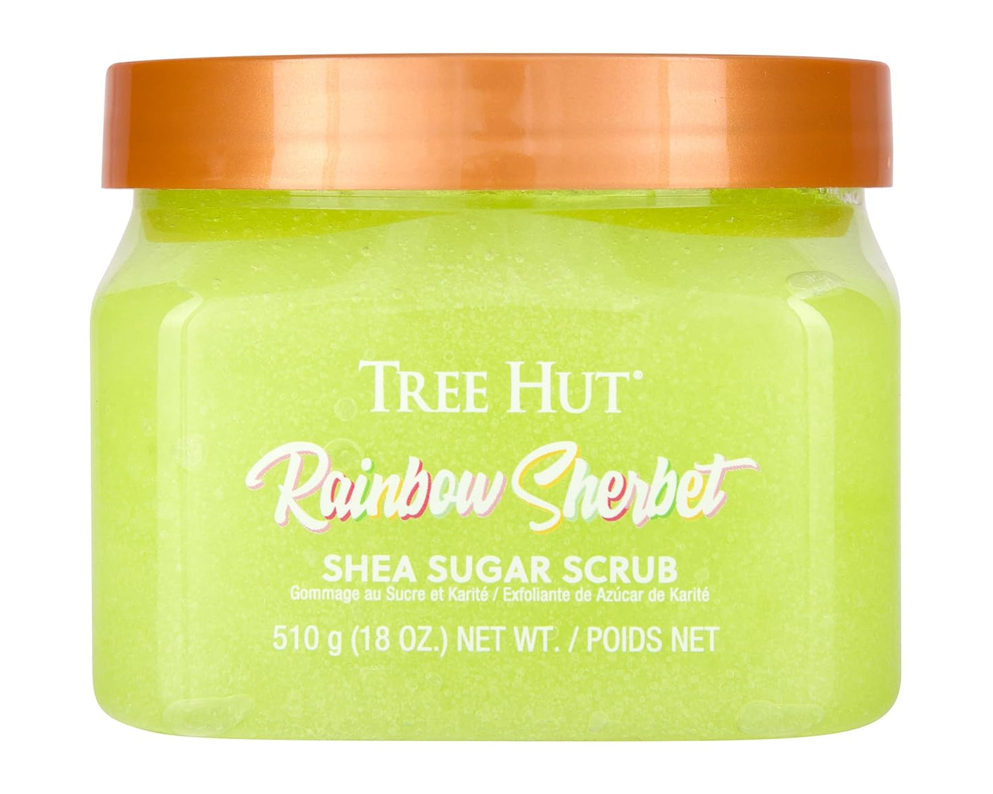 Tree Hut Rainbow Sherbet Shea Sugar Scrub | Exfoliating Body Scrub Removes Dead, Dry Skin for a Soft & Hydrated Feel | Nourishing Essential Body Care | 18 fl oz.