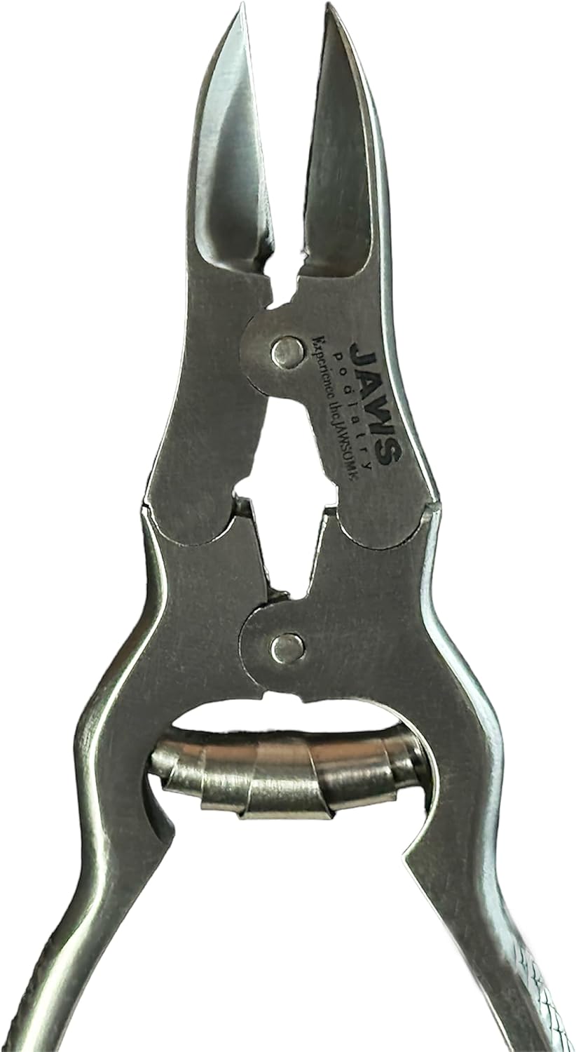 Large Surgical-Grade Toe Nail Clippers - Heavy Duty Double Action Mycotic - Jaws Podiatry Stainless Steel Toenail Clippers for Thick Toenails - Ingrown Cuticle Nippers - Manicure Pedicure Tools