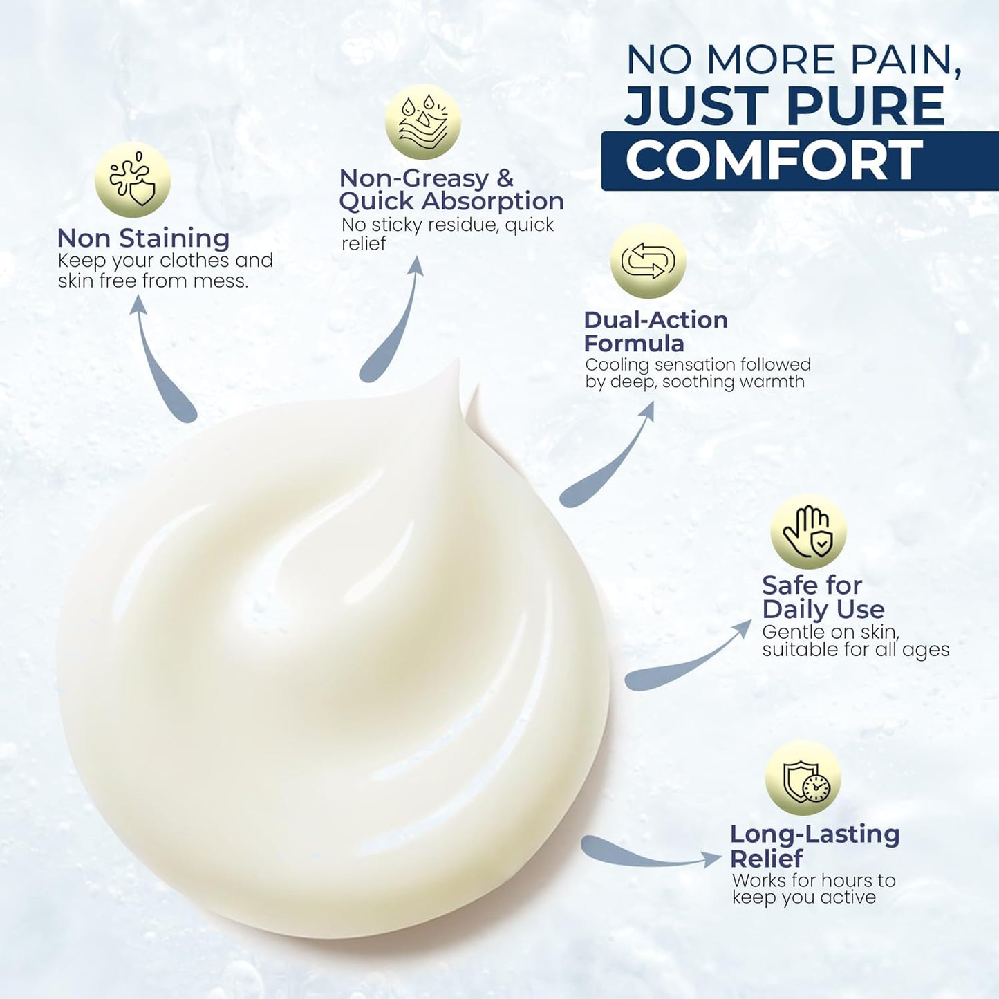 Sombra Cool Pain Relief Gel Cold Pain Relief for Swelling, Growing Pains, Soreness, Post-Workout, Vegan Formula Free of Artificial Fragrances, Dyes, NSAID, Wax, Petroleum, Alcohol - 8oz Jar