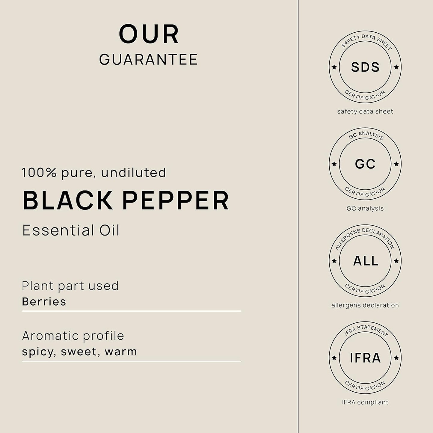 VINEVIDA Black Pepper Essential Oil - Gallon Black Pepper Oil Undiluted - Bulk Gallon Essential Oil Soap Making Safe Skin - DIY Candle Scents Candlemaking Scents - 8 lbs Black Pepper Oil 3948.87 ml