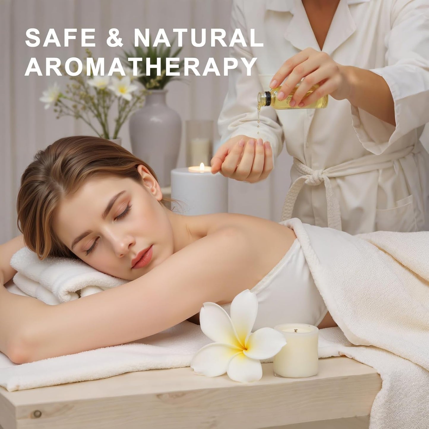 HIQILI Peppermint Essential Oil 32oz 100% Pure Natural Aromatic Oil for Freshening Air, Hair Care, DIY Soap, SPA & Home Use