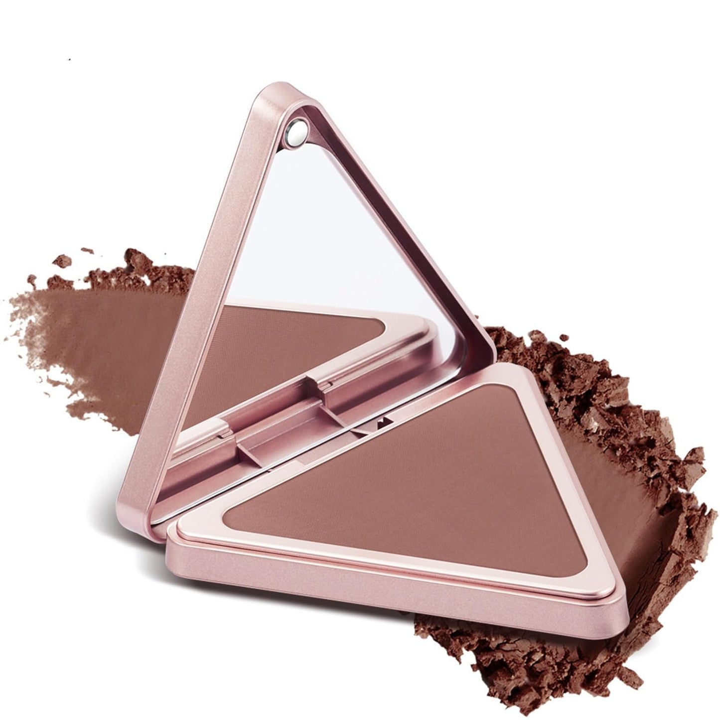 MAEPEOR Matte Bronzer Powder 5 Colors Buildable Natural Contour Bronzer Palette Long Lasting Setting Face Bronzered Powder (01 Deep)