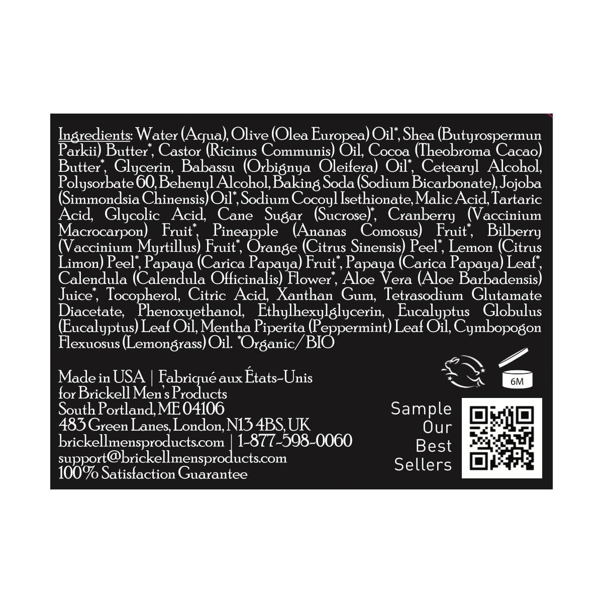 Brickell Men's Smooth Brushless Shave Butter for Men, Natural and Organic Smooth Shaving Butter to Fight Nicks, Cuts and Razor Burn, 2 Ounce, Scented