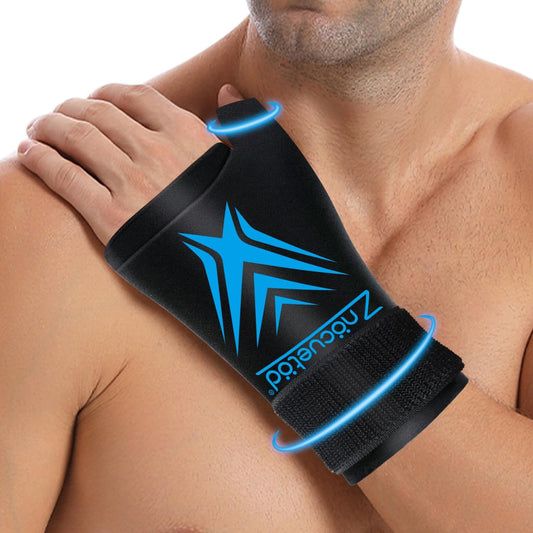 Wrist Ice Pack Wrap for Pain Relief Reusable Wrist Brace Cold Gel Gloves Hand Thumb Ice Packs for Injuries Surgery Recovery Hot Cold Compress Therapy for Carpal Tunnel Tendonitis Swelling Arthritis