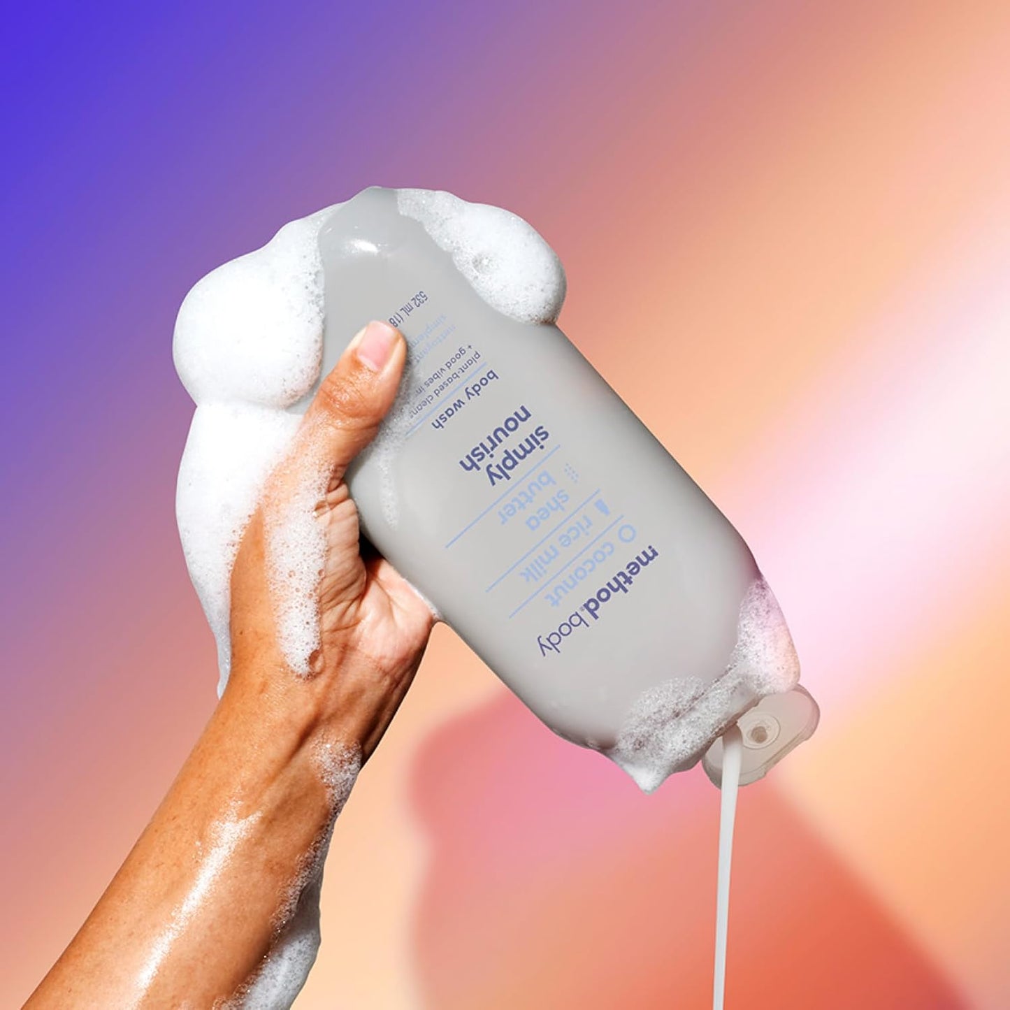 Method Body Wash, Simply Nourish, Paraben and Phthalate Free, Biodegradable Formula, 18 oz (Pack of 3)