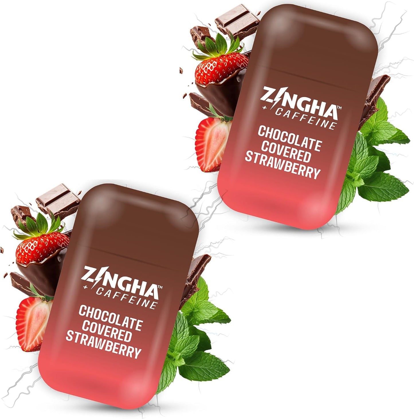 Caffeinated Aromatherapy Nasal Inhaler Stick – Natural Energy Boost with Essential Oils + Caffeine – Focus, Refresh & Breathe Easy (Chocolate Covered Strawberry)