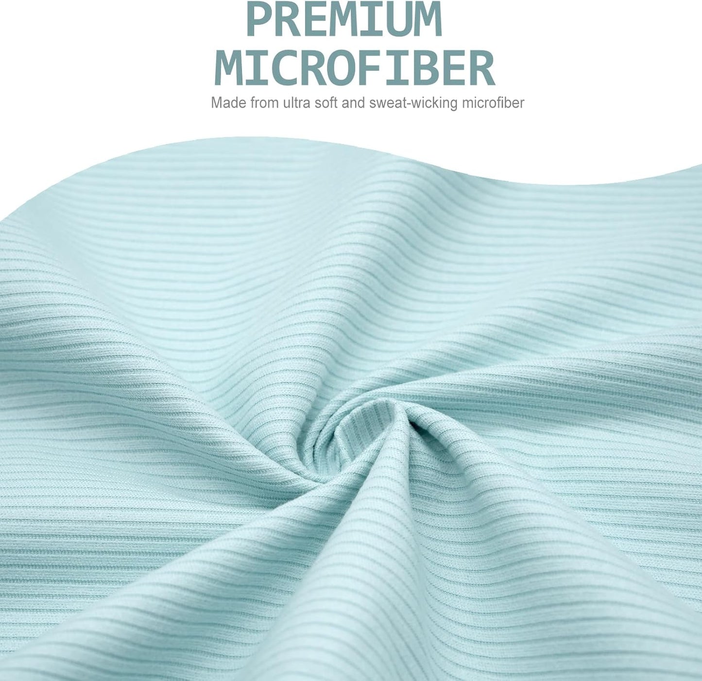 Eunzel Quick Dry Camping Towel, Microfibre Ribbed Towel Travel Towel 3 Sizes 1 Pack Fast Drying Towel Set for Camping, Beach, Gym, Sports, Yoga & Swimming Pool, Green