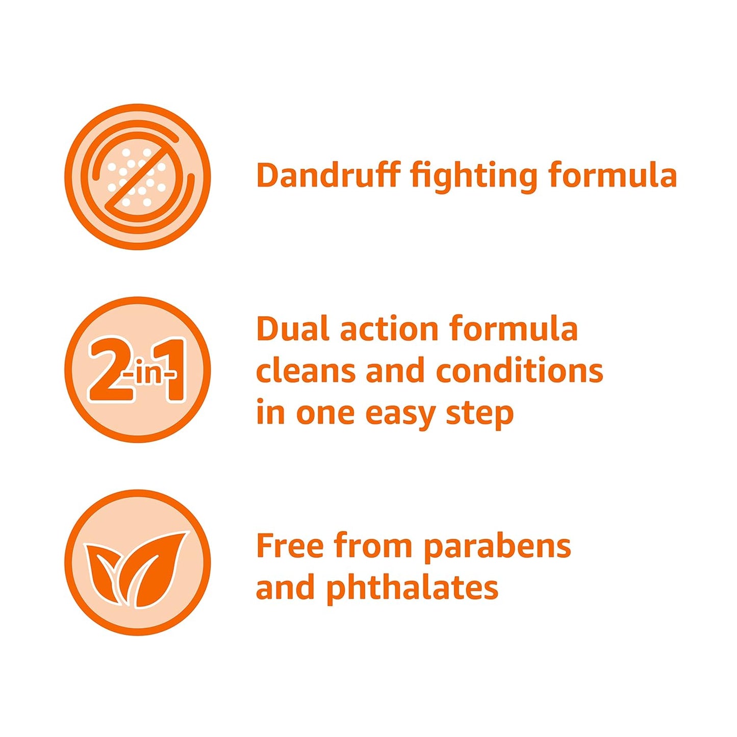 Amazon Basics 2-in-1 Dandruff Shampoo and Conditioner, Gentle, pH Balanced, 12.5 Fl Oz (Pack of 6) (Previously Solimo)