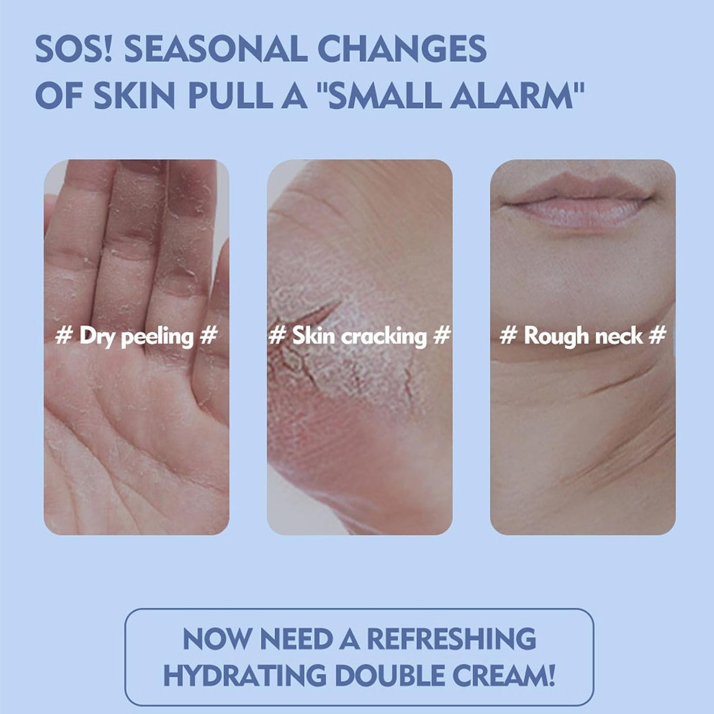 Crack Feet Prevention Stick 2PCS - Foot Care Cream Heel Balm for Dry Cracked Feet, Remove Dead Skin and Moisturize Dry Skin for Face, Knees, Elbows, Hands (2pcs, Strawberry + Blueberry)